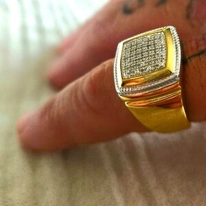 Men's 1/10 Carat Diamond Pinky Ring